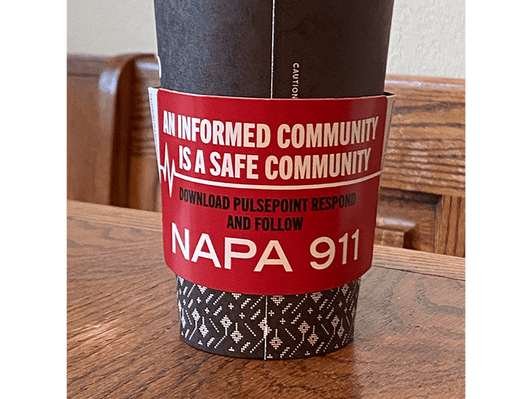 PulsePoint Coffee Sleeve Napa 911