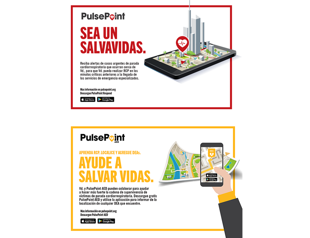 PulsePoint Outreach Postcard (Spanish language)