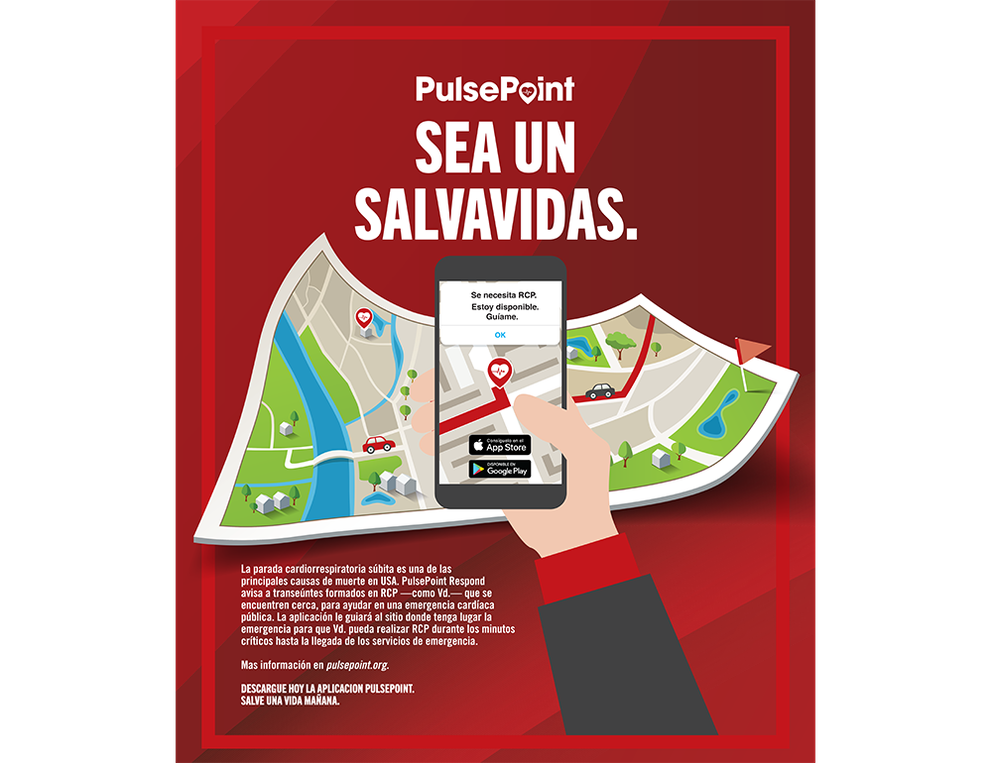 PulsePoint Outreach Poster (Spanish language)