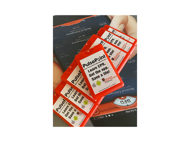 PulsePoint Promotional Items Hand Sanitizer.