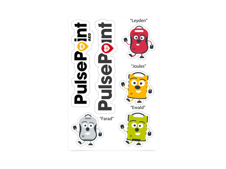 PulsePoint Promotional Items Stickers.