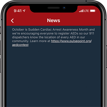 PulsePoint Respond Agency Message AED Contest