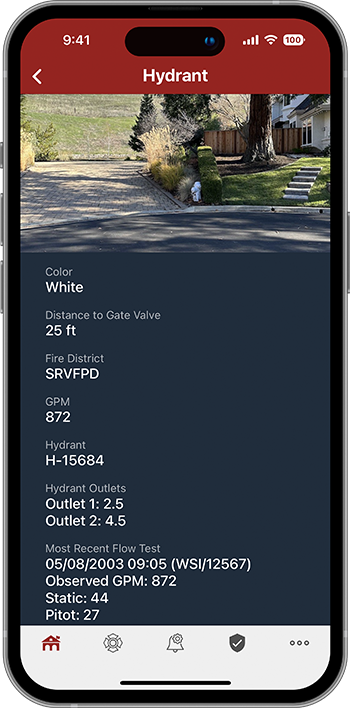 PulsePoint Respond Hydrant Detail for H-15684