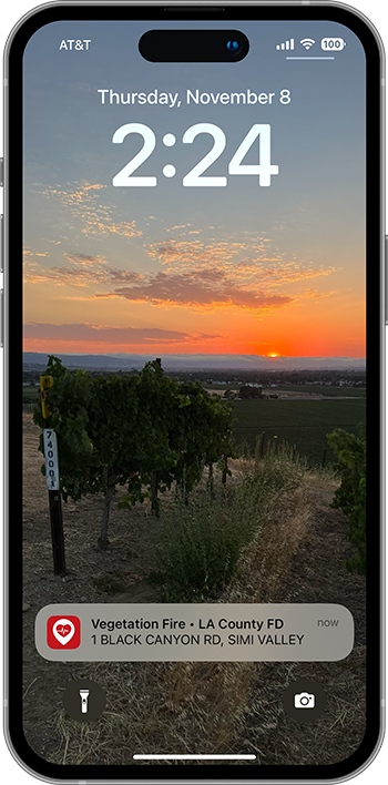 PulsePoint Respond Lockscreen Notification