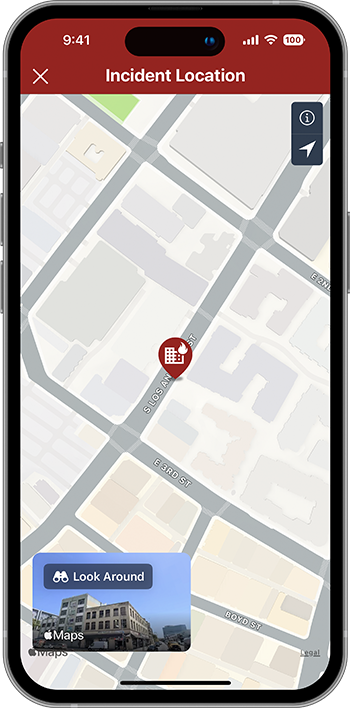 PulsePoint Respond Destination View Map