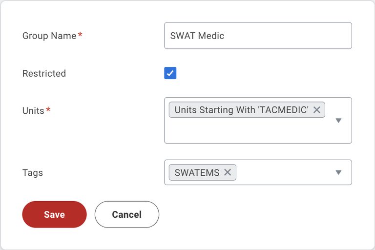 PulsePoint Respond Restricted Group SWAT Medic Tag