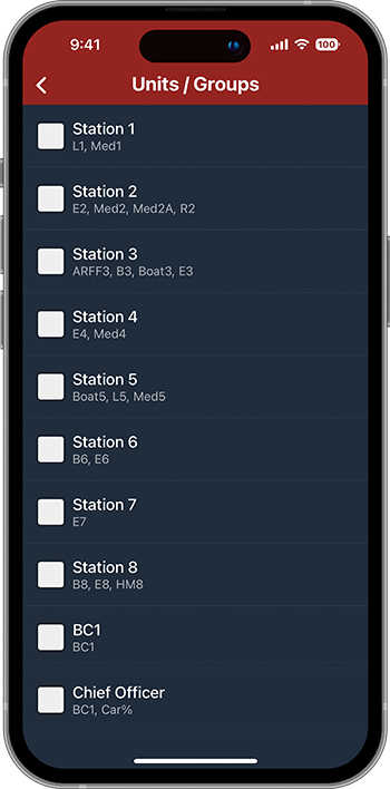 PulsePoint Respond Group Unit Selection Rogers FD