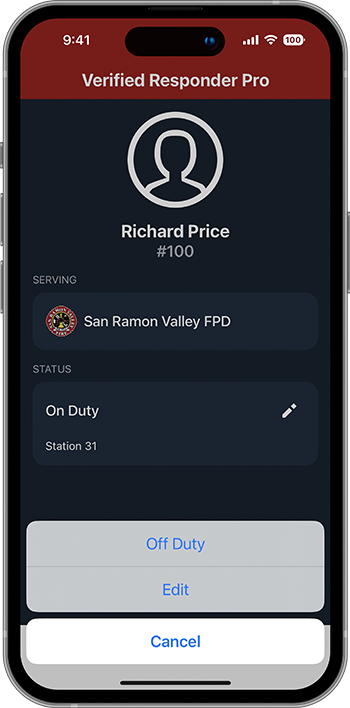 PulsePoint Respond VR Pro Off-duty Unit Group Notifications