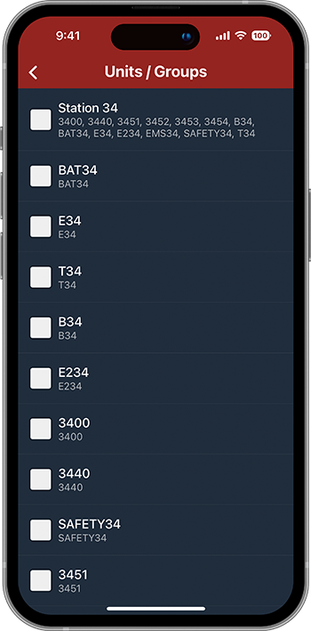PulsePoint Respond Group Unit Selection UC Davis FD