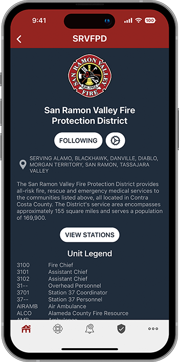 PulsePoint Respond Unit Legend
