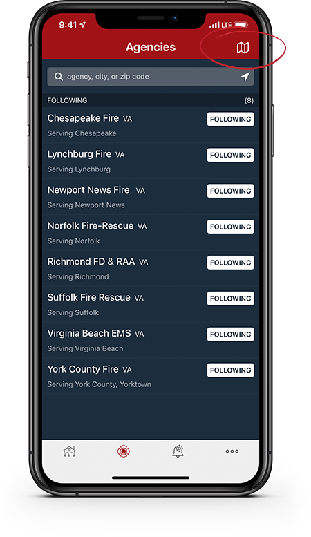 PulsePoint Respond Coverage Map Icon