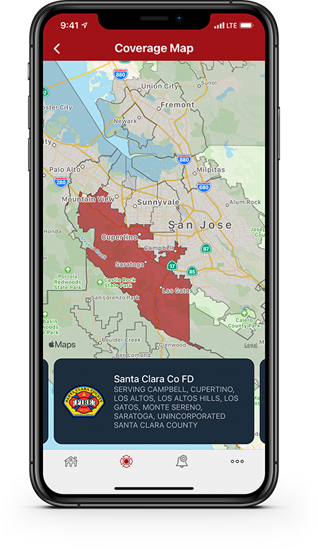 PulsePoint Respond Coverage Map