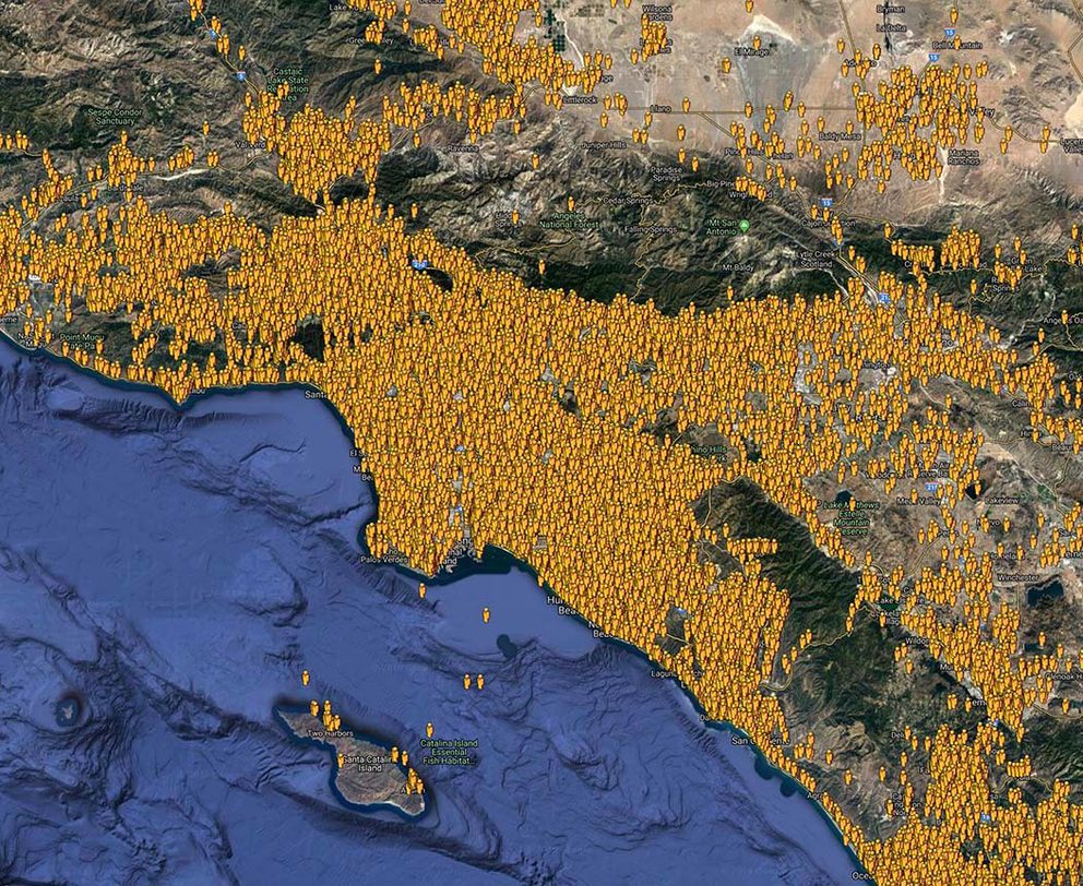 Southern California Responder Map