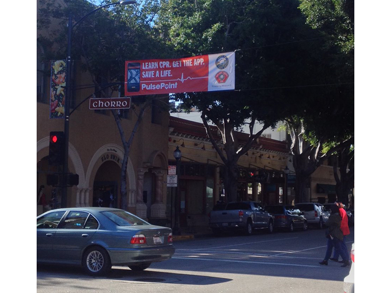 PulsePoint SLO Main Street Banner.