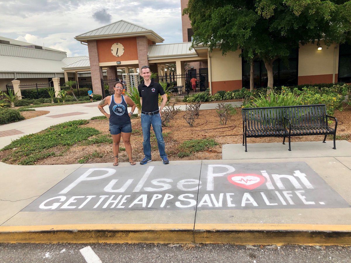 PulsePoint Sidewalk Chalk Art Manatee County.