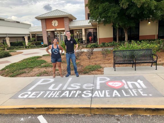 PulsePoint Sidewalk Chalk Art Manatee County.