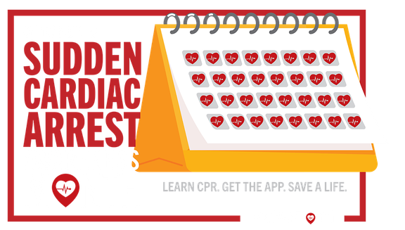 PulsePoint Sudden Cardiac Arrest Awareness Month October Calendar Social Graphic