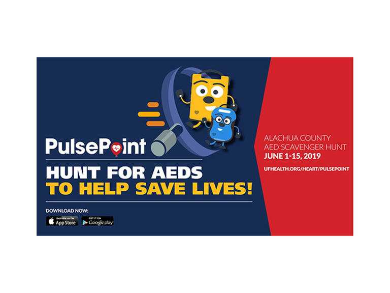PulsePoint UF Health AED Registry Hunt Contest.