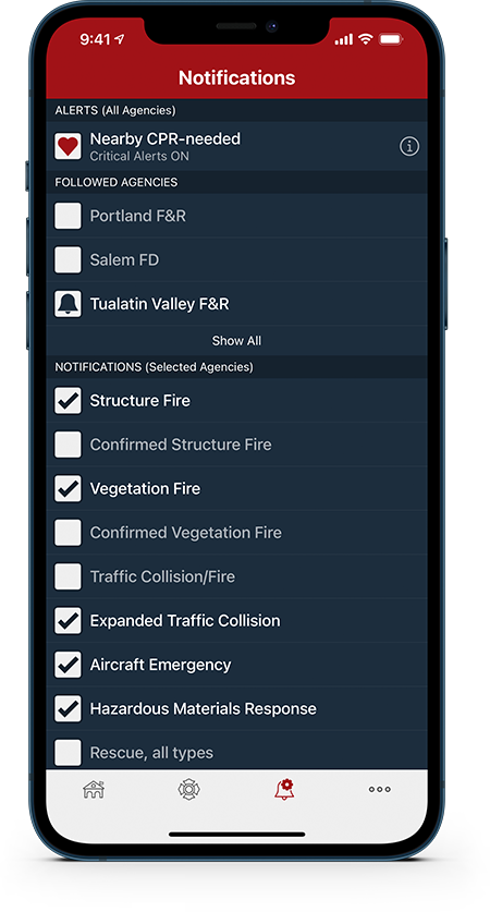 PulsePoint Verified Responder Notifications Info Icon