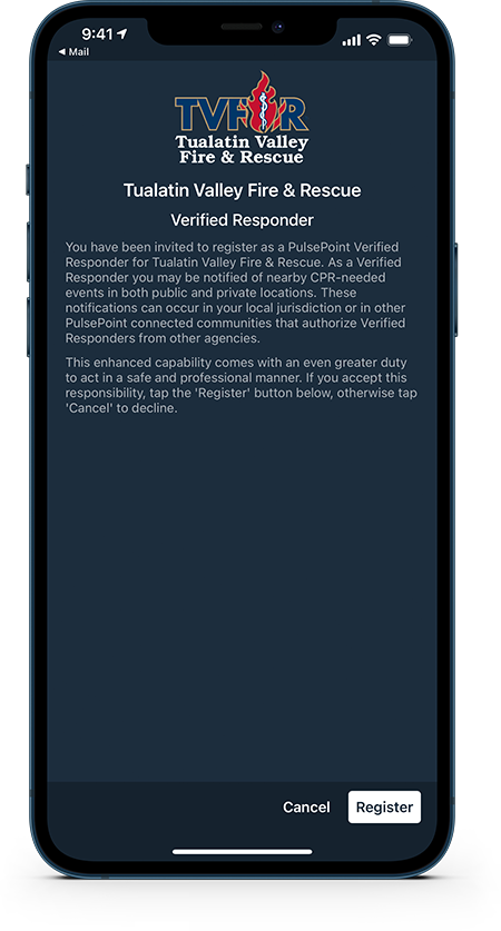 PulsePoint Verified Responder Registration