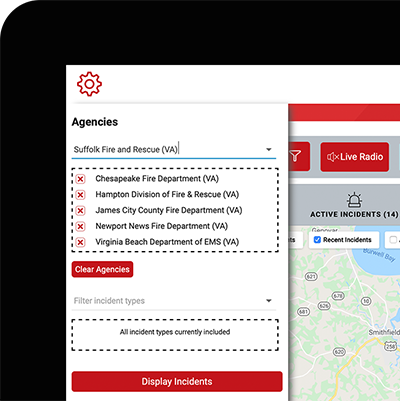 PulsePoint web app running on a desktop browser.