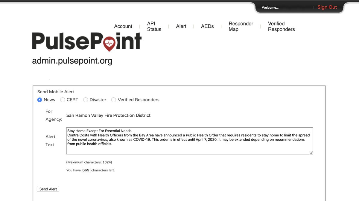 Image of Send Agency Msg Text